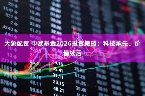 大象配资 中欧基金2026投资策略:科技承先、价值续后